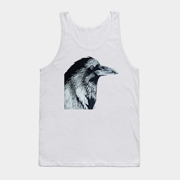 Raven of Interest Tank Top by chadtheartist